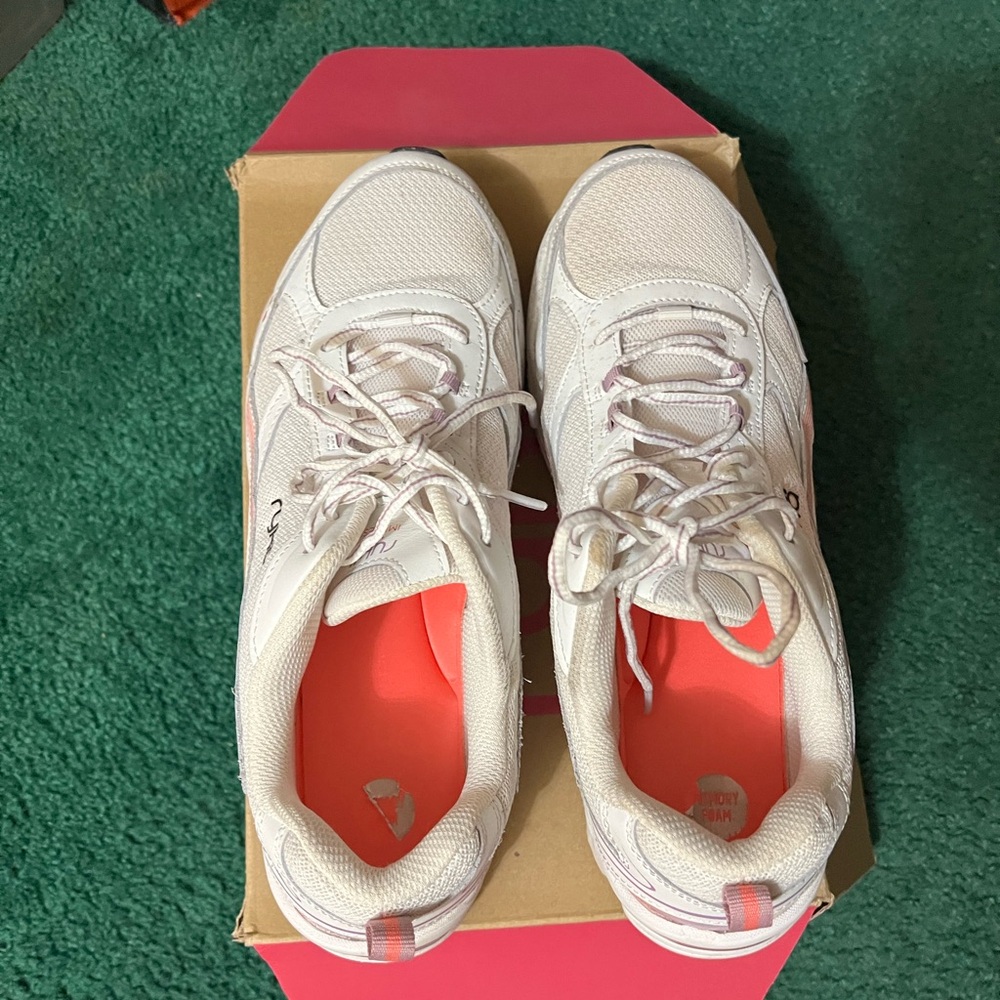 Ryka impress Women's White and pink walking shoes